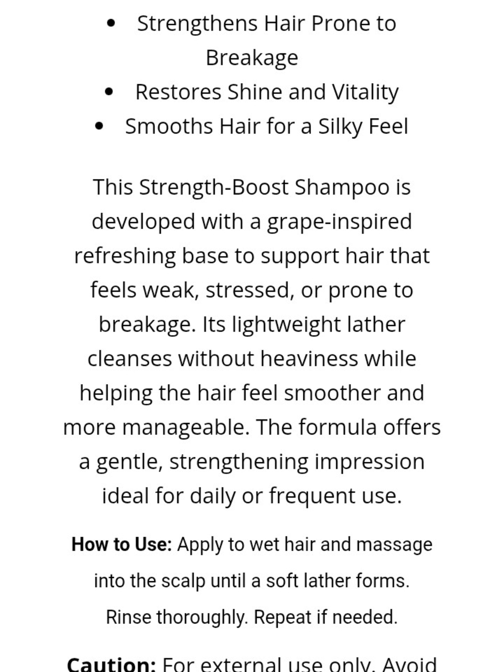 Royale Rescue Strength-Boost Shampoo - (Grape) - Picture 2 of 2